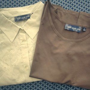 NWT burnout shirt with coordinating tank